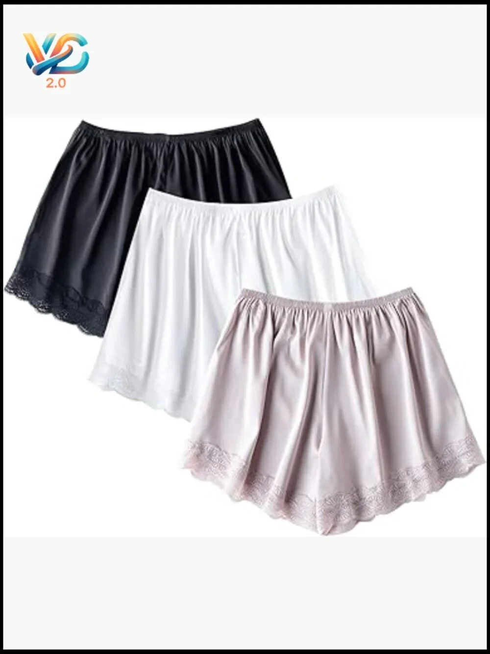 Women Slip Shorts Lace Pettipants Half Slip Culotte Skirt Y2K